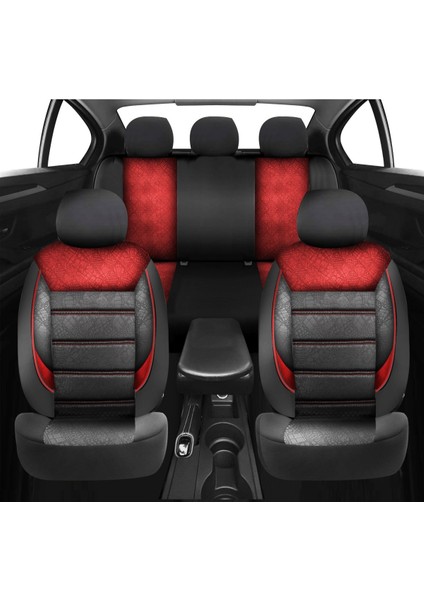Renault R19 Uyumlu Koltuk Kılıfı Scorpion Serisi - Kırmızı