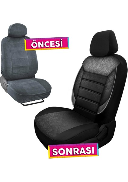 Ford Fusion Uyumlu Koltuk Kılıfı Scorpion Serisi - Siyah