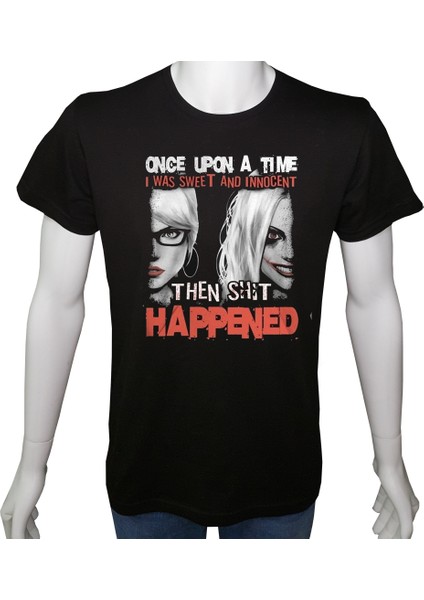 Genç TShirt Siyah 'gençkızlar6' Baskılı S