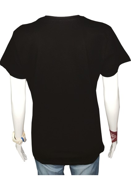 Genç TShirt Siyah 'gençkızlar6' Baskılı S