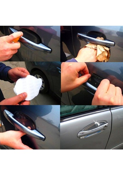 Ecoform Oto Araç Kapı Kolu Koruyucu Çizilme Önleyici Film Şeffaf 4 Adet modelleri