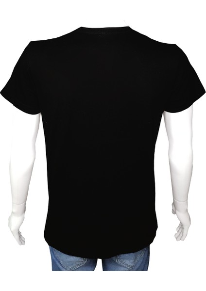 Genç TShirt Siyah 'marvel6' Baskılı S