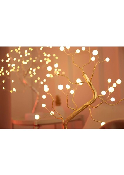 Dekoratif 36 LED 3D Masa Üstü Ağaç Lamba Noel Işığı