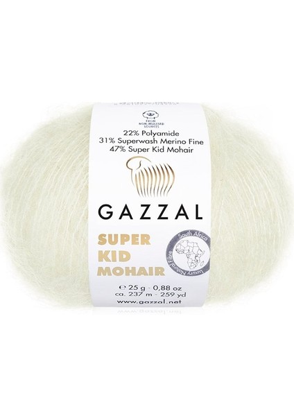 Süper Kid Mohair 64414 25GR El Örgü Ipi