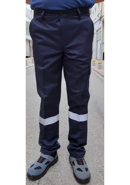 Parlak Lacivert Iş Pantolonu