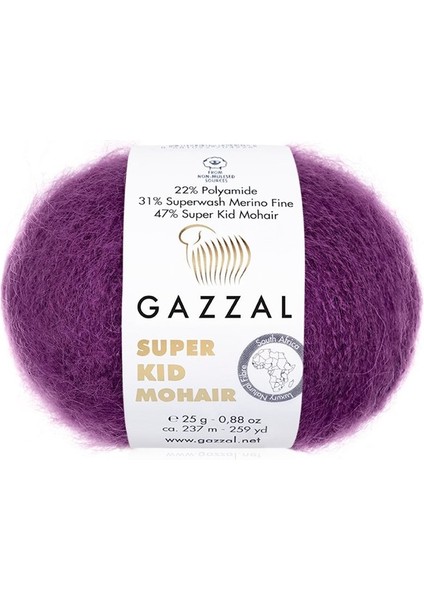 Süper Kid Mohair 64410 25GR El Örgü Ipi