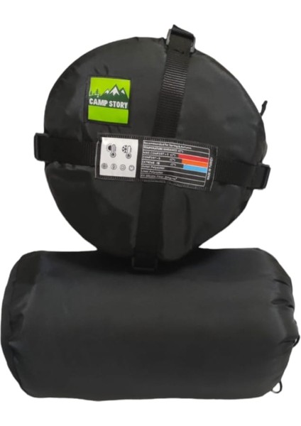 Masiv-8 200 gr Yastıklı Çift Kişilik Çift Fermuarlı Uyku Tulumu Mavi