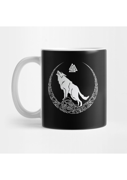 Viking Wolf Of Odin Valknut Norse Mythology Kupa Bardak