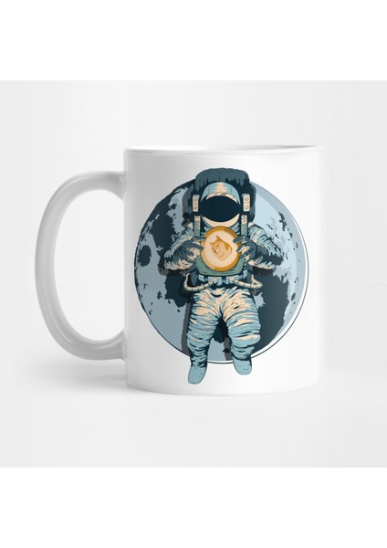 Dogecoin Astronaut Kripto Para Binance Bitcoin Hodler Kupa Bardak