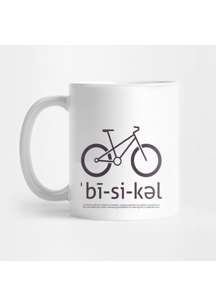 Bicycle - Bisiklet - Kelime Anlamı Kupa Bardak
