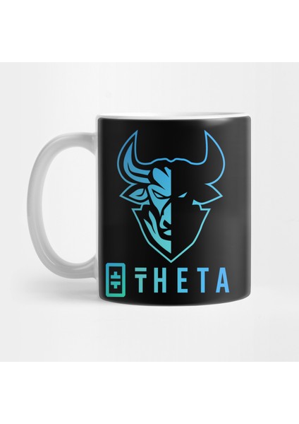 Theta Coin Crypto Kripto Para Bitcoin Eteryum Dogecoin Kupa Bardak