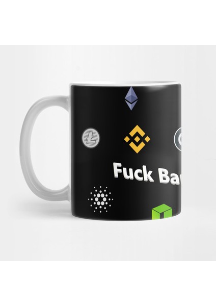 Banks Kripto Para Bitcoin Eteryum Dogecoin Kupa Bardak