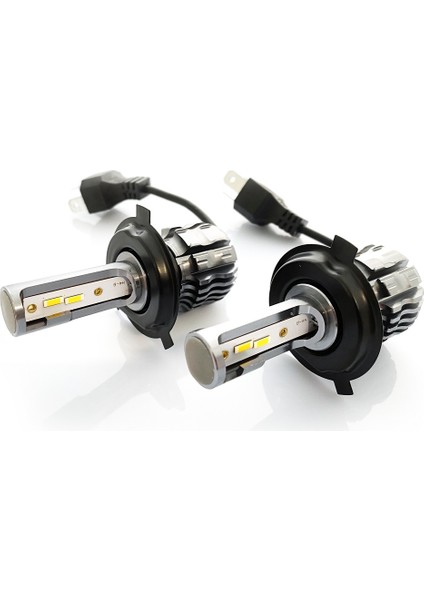 H4 LED Xenon Oto Ampul Zero Fansız Sarı