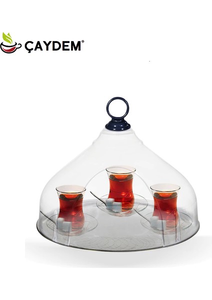 Çay Tepsisi Kapalı Şeffaf Çay Askısı Büyük Boy fiyatları