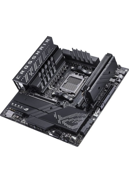 Rog Crosshaır X670E Gene Amd X670 Am5 Ddr5 6400 2Xusb4(Thunderbolt) 3X M2 Usb3.2 Wifi 6E Aura Rgb 2.5Gbit Lan Matx (Rog Crosshaır X670E Gene) Anakart