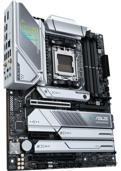 Prıme X670E-Pro Wıfı Amd X670 Am5 Ddr5 6400 Dp Hdmı 4X M2 Usb3.2 Ax Wifi + Bt Aura Rgb 2.5Gbit Lan Atx (Prıme X670E-Pro Wıfı) Anakart