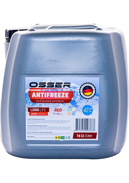 OSSER Antifriz 16 LT Kırmızı -42 Derece