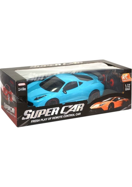 Toy-01-02 Toysan, 1:12 Kumandalı Şarjlı Süper Car 33CM