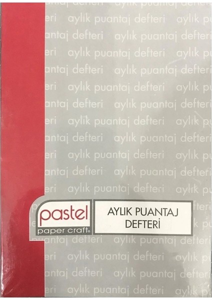 Aylık Puantaj Defteri 13*10