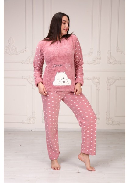 Ayıcık Baskılı Polar Pijama Takım fiyatları