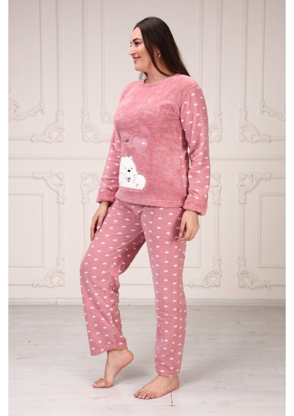 Ayıcık Baskılı Polar Pijama Takım indirimleri