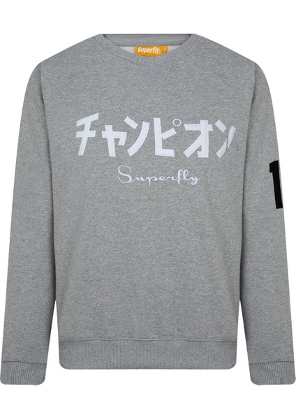 Men Sweat-1 Gri Erkek Sweatshirt