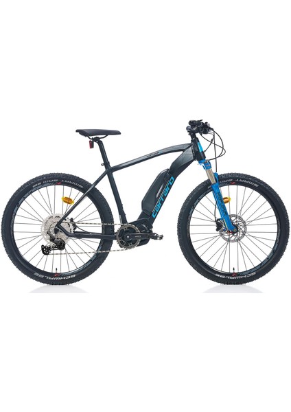 27,5 Kıfuka E-Mtb 44CM 11V Hd Mat Siyah Mavi Gri