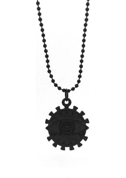 Şans Gözü Nazar Kolye Siyah Renk Top Zincirli modelleri