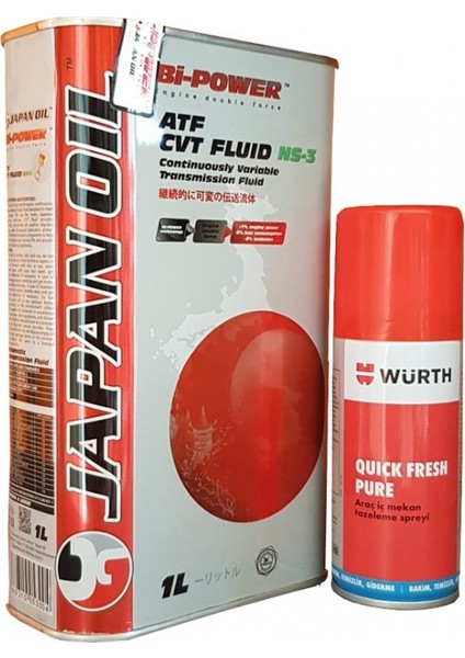 Japan Oil Otomatik Şanzıman Cvt Fluid-Ns-3 1 Lt + Quick Fresh