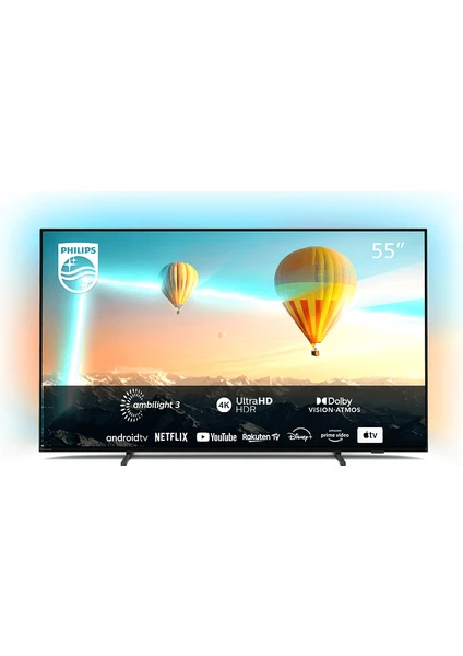 55PUS8007 55" 139 Ekran Uydu Alıcılı 4K Ultra HD Smart LED TV