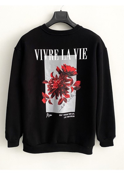 Unisex 3 Iplik Şardonlu Pamuk Oversize Sweatshirt