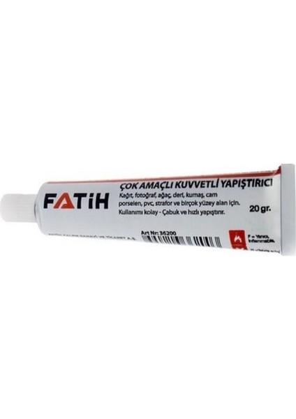 Sıvı Yapıştırıcı 20 gr Tüp Fatih Çok Amaçlı Kuvvetli Yapıştırıcı 1 Adet