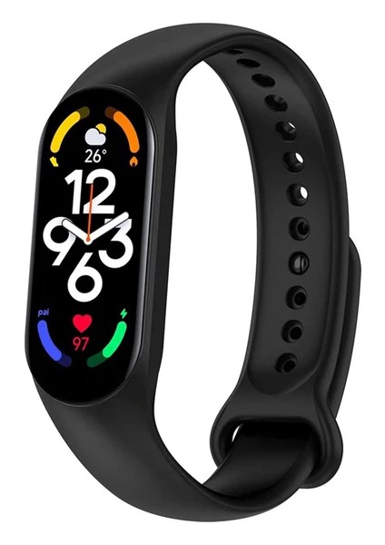 Xiaomi Mi Band 7 Uyumlu Silikon Kordon Kayış