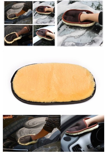 Premium Yünlü Araba Yıkama Fırçası Süngeri Toz Alma Yıkama Eldiveni Oto Yıkama Süngeri Iç Dış fiyatları