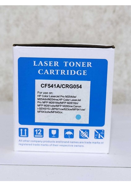 Hp 203A-CF541A / Canon CRG-054 / Mavi Muadil Toner