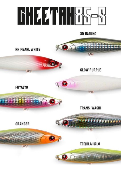 Cheetah 85S 20GR 8.5cm Maket Balık