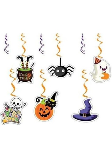Halloween Cadılar Bayramı Tavan Süs 8 Li