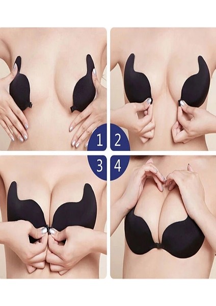 Straplez Askısız Dikleştirici Yapışkanlı Sütyen