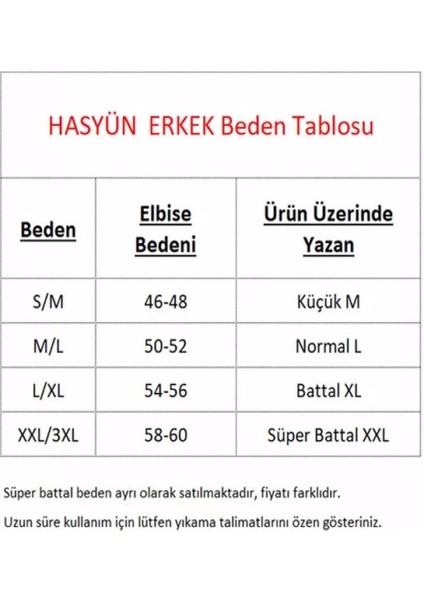 Erkek Uzun Kollu Yün Termal Fanila Atlet Içlik 102 - 1 Adet