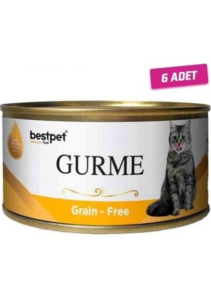 Gurme Jöleli Tavuklu Yetişkin Kedi Konservesi 100 gr 6 Adet