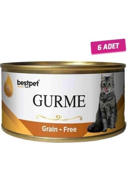 Gurme Jöleli Cigerli Yetişkin Kedi Konservesi 100 gr 6 Adet