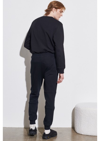 Erkek Regular Fit Normal Kesim %100 Pamuk Siyah Jogger Eşofman Altı indirimleri
