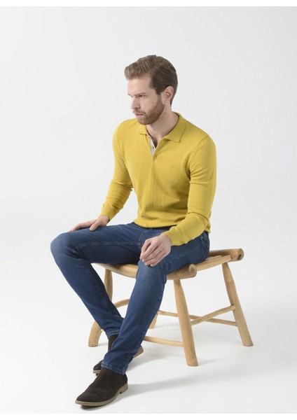 Düşük Bel Dar Paça Skinny Fit İndigo Erkek Denim Pantolon FAB 11 fiyatları