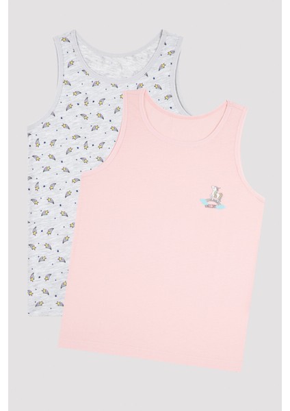 Çok Renkli Kız Çocuk G.unicorn 2li Atlet