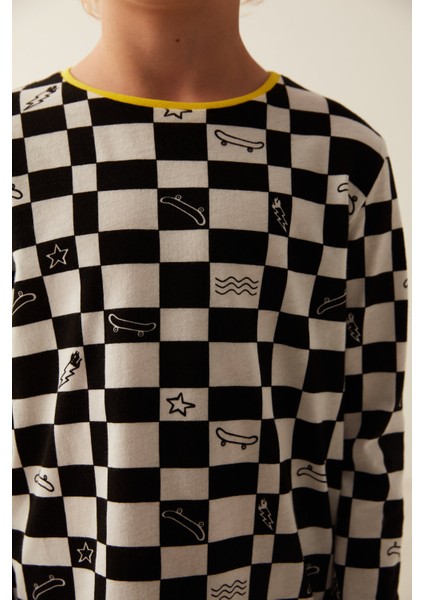 Çok Renkli Boys Skate Life 2li Pijama Takımı