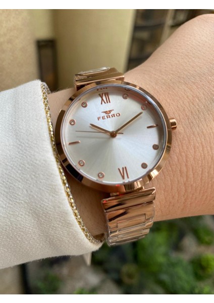 FL21241A-C Rose Çelik Kordon Kadın Kol Saati