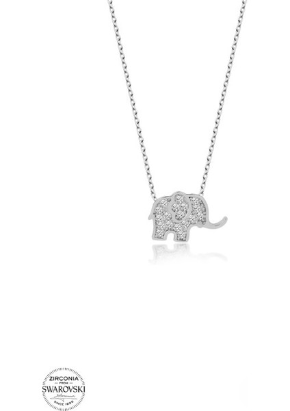 Swarovski Zirconia Fil 925 Ayar Gümüş Kolye