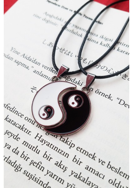 Yin Yang Çift Kolyesi Aksesuar Şık Hediyelik Süs Takı