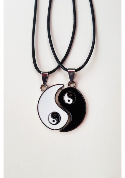 Yin Yang Çift Kolyesi Aksesuar Şık Hediyelik Süs Takı