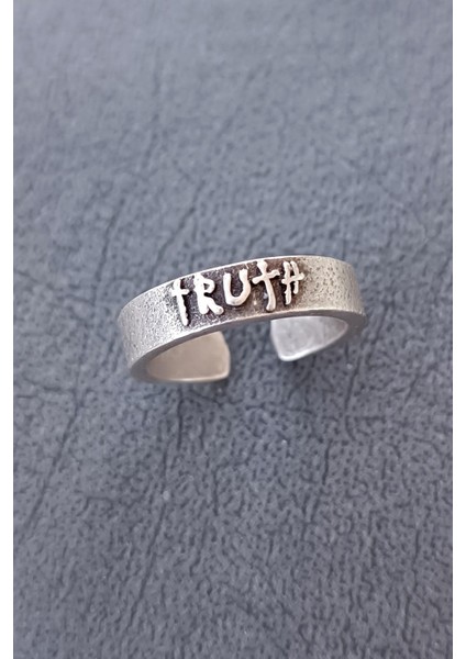 Truth (Gerçek) Johnny Depp Yüzüğü Şekilli Erkek Yüzük Gümüş Kaplama Ayarlanabilir El Yapımı Erkek Yüzük fiyatları